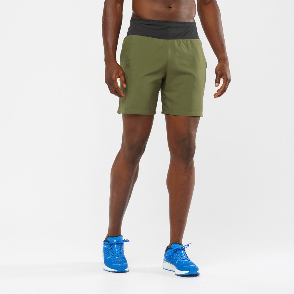 Salomon Shorts Herre Olivengrøn - XA 7'' M (LOUCH-3659)
